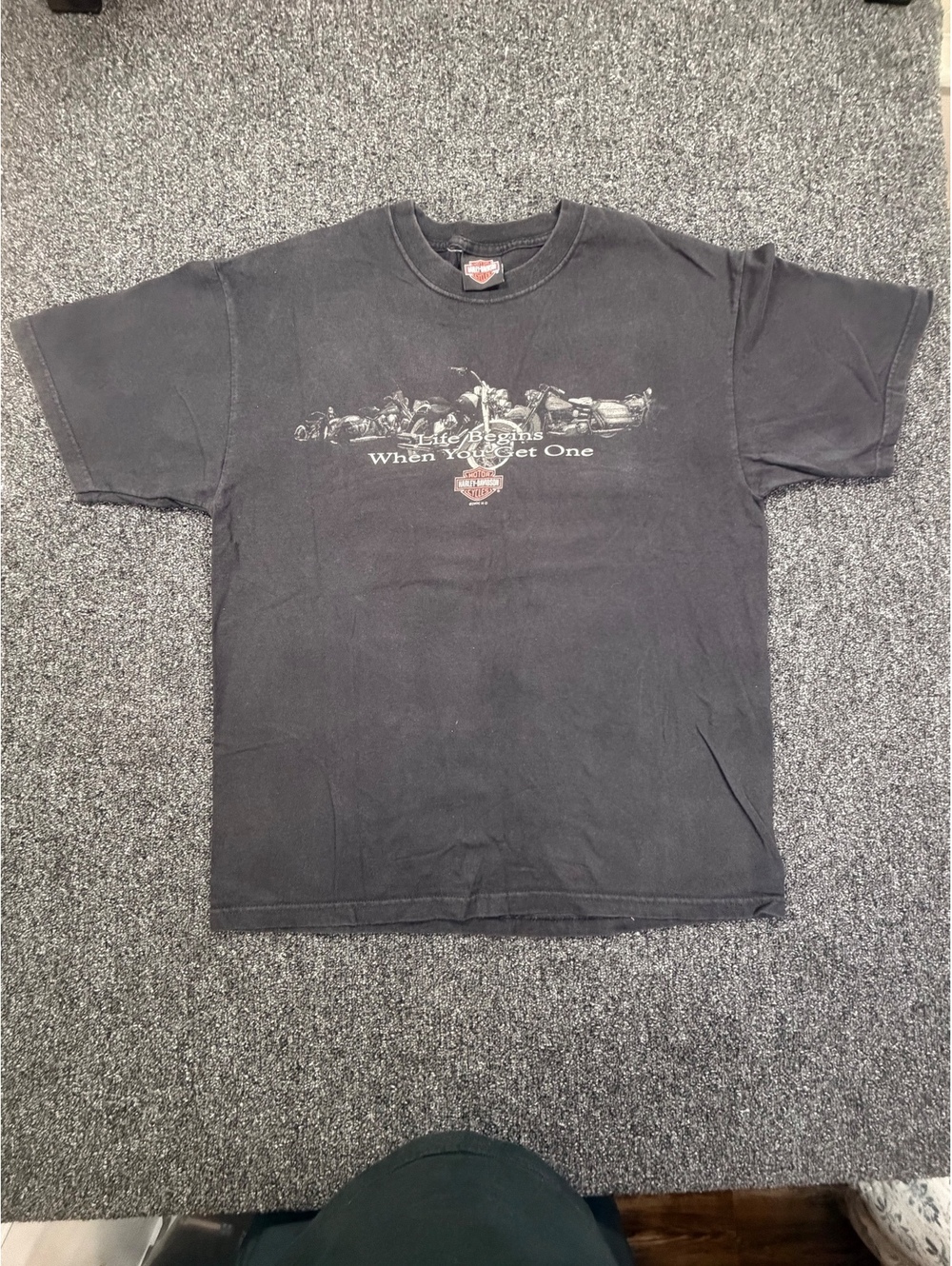 Vintage Y2K 2005 Harley Davidson Seminole Sanford FL T Shirt Hanes Beefy Tee